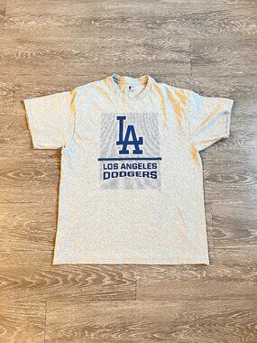 MLB "Los Angeles Dodgers" T-Shirt, Gray, X-Large